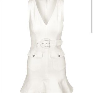 7 For All Mankind White Patch Pocket Dress Perfect for engagement parties bridal